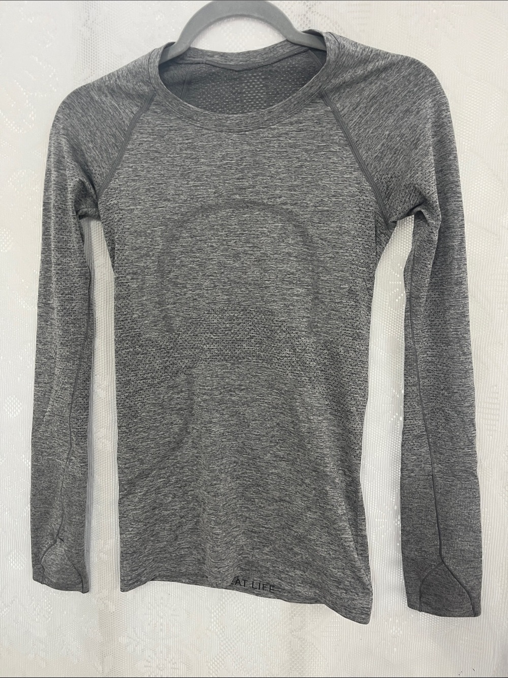 Lululemon Crush the Distance Long Sleeve Seamless Gray 4